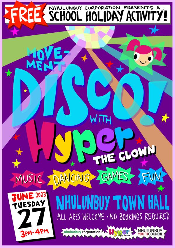 Hyper the Clown - Movement Disco - poster