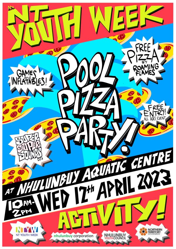 April 2023 Youth Week Pool Party Poster