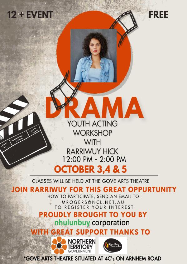 Term 3 holidays - Rarriwuy Hick Theater workshop