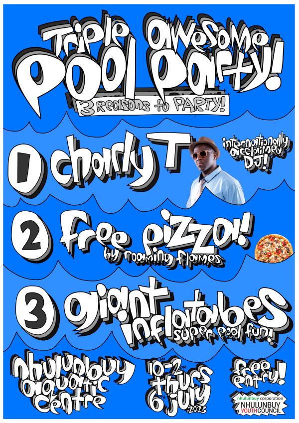 Triple Awesome Pool Party poster